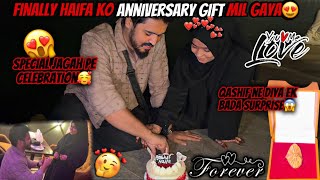 Anniversary pr mila surprise 😳 || special jagah pe celebration || Haifa \u0026 Qashif vlog