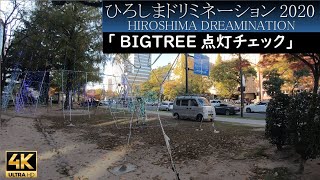 【4K動画】ひろしまドリミネーション2020「平和大通りBigTree点灯チェック」 [#0234]