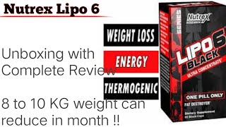 Nutrex Lipo 6 black ultra concentrate unboxing and final review.