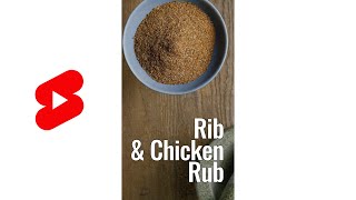 Rib and Chicken Grilling Rub Recipe #Shorts