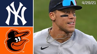 New York Yankees @ Baltimore Orioles | Game Highlights | 4/29/21