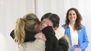 Moving: The moments the three hostages met their families