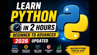 LEARN PYTHON IN 2 HOURS BEGINNER TO ADVANCED2026 UPDATED