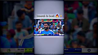 bumrah is back ⚡️⚡️| cricket edit