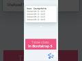 Table classes in bootstrap 5  | power of bootstrap 5