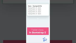 Table classes in bootstrap 5 | power of bootstrap 5