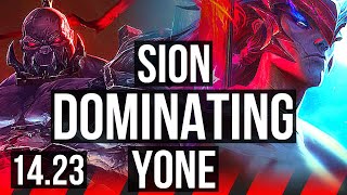 SION vs YONE (TOP) | Dominating | KR Master | 14.23