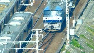 JR貨物 EF210-304号機 貨物列車 名古屋駅付近を走行 愛知機関区 2022.10.30