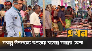 নবান্ন উপলক্ষ্যে বগুড়ায় বসেছে মাছের মেলা | Bogura Fish Fair | Nabanna | Ekhon TV