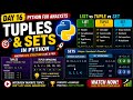 Day-16 Python Tuples & Sets Explained 🔥 | Tuple vs List vs Set | Python for Beginners