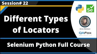 Different types of Locators (Selenium Python - Session 22)