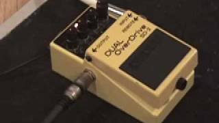 Boss SD-2 Dual Overdrive guitar pedal demo