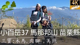 小百岳37馬那邦山又稱馬拉邦山,雪山聖稜線雲海美景,冬季楓葉櫻花,珠湖登山口,馬那邦山古戰場, 泰雅族語 Manapan , 路段全記錄,海拔1406公尺,4k, 20220116