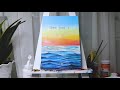 acrylics painting 203 how to draw waves easy step by step with acrylic painting