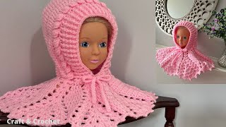 Easy Crochet Baby Hoodie/Crochet Poncho/Craft & Crochet Hoodie 0924