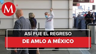 AMLO regresa a México tras reunión con Trump en EU