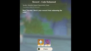 How to redeem a code in Genshin Impact -  Free 50 primogems