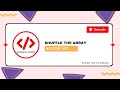 Leetcode Easy | 1470. Shuffle the Array | Easy | In 8 minutes | Java | Easy Solution💯