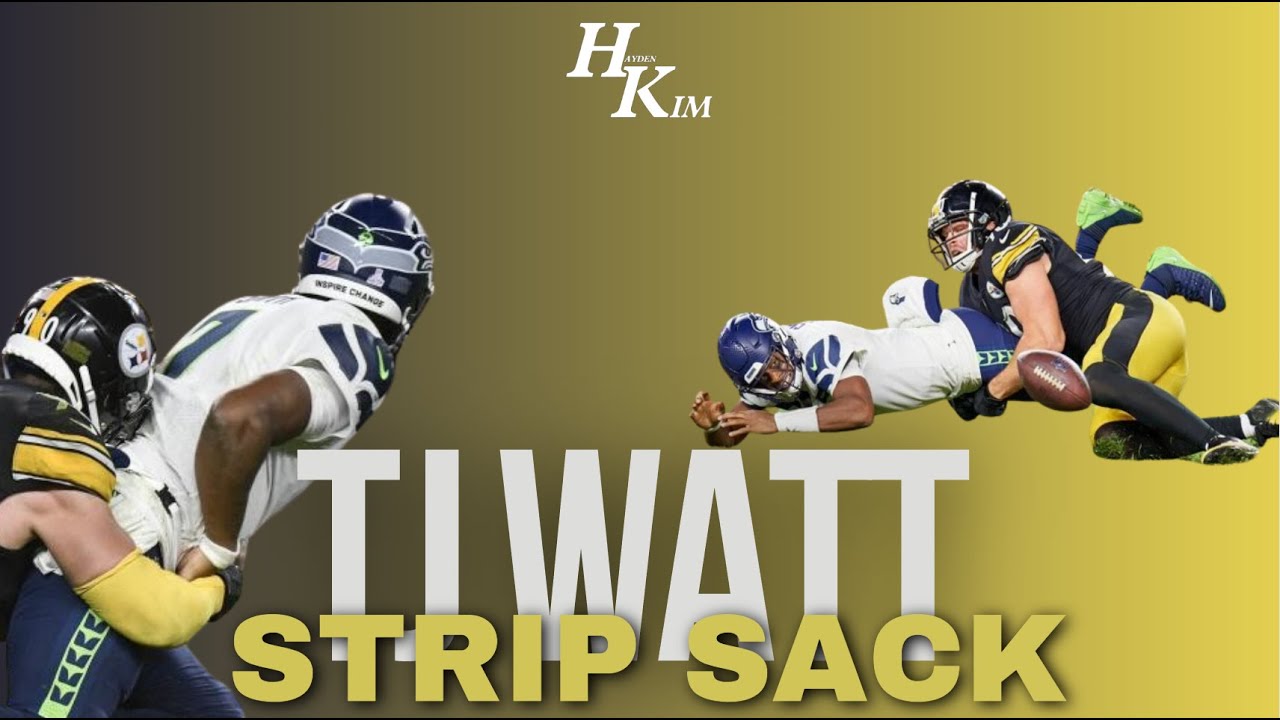 TJ Watt Strip Sack Leads To Steelers Win - YouTube