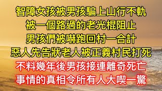 智障女孩被男孩騙上山行不軌，被一個路過的老光棍阻止，男孩們被嚇跑回村一合計，惡人先告狀老人被正義村民打死，不料幾年後男孩接連離奇死亡，事情的真相令所有人大喫一驚