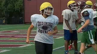 Two-sport pioneer becomes 1st female to play football for Ossining High School