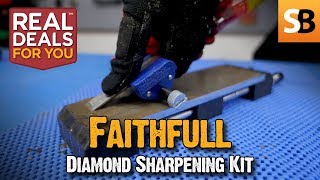 Faithfull 20cm/8″ Diamond Sharpening Kit Demonstration