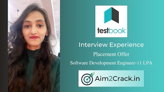 Test Book interview experience | Software Engineer | 11 LPA | 2022 | Mech | Placement#32 | Aim2crack