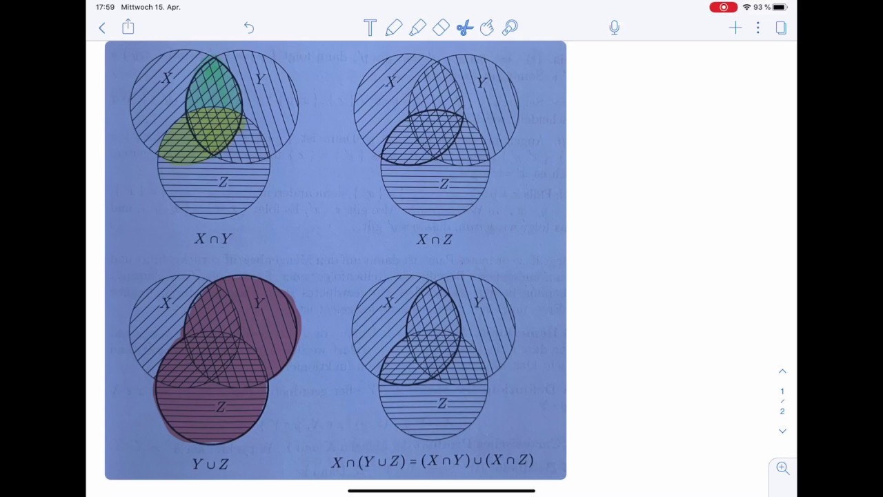 Grundlagen Mathematik | 02.06: Mengenrechenregeln Am Venn-Diagramm ...