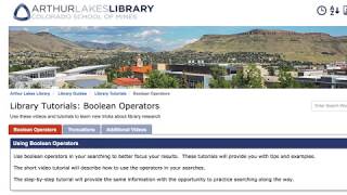 General Library Search Tips