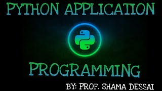 15/17CS664-Python Application Programming-Module 4-Classes and Methods-by-Prof. Shama Dessai