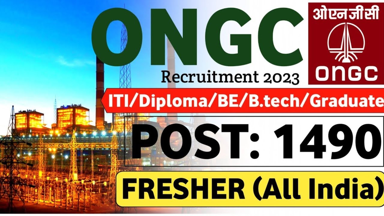 ONGC Recruitment 2023 | Freshers | CTC: 12LPA | Recruitment 2023 | Job ...