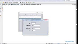 Java - JTable show Selected Row Data In Another JFrame [ with source code ]