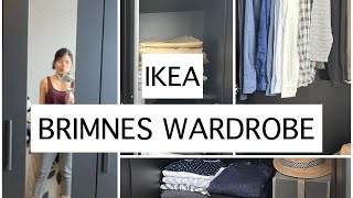 IKEA BRIMNES WARDROBE WITH 3 DOORS ASSEMBLY | SMALL WARDROBE ORGANISATION | Leni in Holland