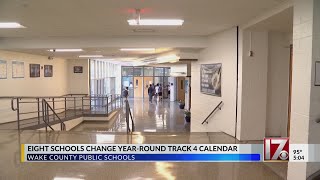 Eight Wake County schools to change calendars