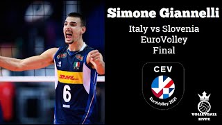 Simone Giannelli - EuroVolley 2021 MVP - Italy vs Slovenia - All Sets - Men's Volleyball - Final