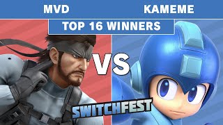 Switchfest 2019 - TG | MVD (Snake) Vs R2G | Kamemem (Megaman) Winners Top 16 - Smash Ultimate