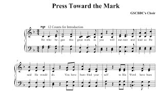 Press Toward The Mark - Minus One