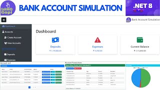 𝐏𝐫𝐨𝐣𝐞𝐜𝐭 - Bank Account Simulation App with .NET Core MVC and Web API | Build a Bank Account - DEMO