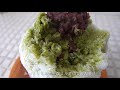 抹茶ミルクかき氷の作り方 how to make green tea milk shaved ice