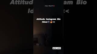 Attitude Instagram bio ideas 🦋😍