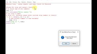 Python Loop - using range() and sum() built in function