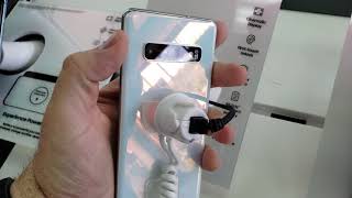 Samsung Galaxy S10 in Prism White color