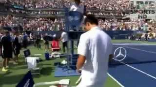 SHOCKING  Kei Nishikori beats Novak Djokovic   US Open 2014