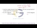 Find the angle between the hour hand and the minute hand of a clock when the timeis 3.25?