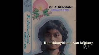 K.LALNUNSIAMI, Ramthianghlima Lal lo piang