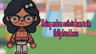 Make a aesthetic house in toca Boca(in the fluffy friend house) btw I made a intro