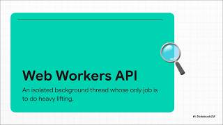 JavaScript: Unblocking the UI with Web Workers