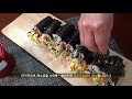 it s cute making little kimbap it should be so easy and simple how to make little kimbap