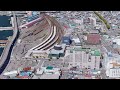 《 函館駅 》🦀 １分間で空から観光 ✈️ 北海道 japan