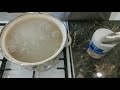 how to clean an enameled pan inside from yellowness. a very simple way